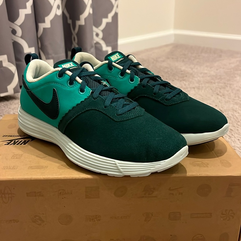 Nike Lunarmtrl+ Lunar Shoes Sneakers new green 555260 300 Womens Size 8.5